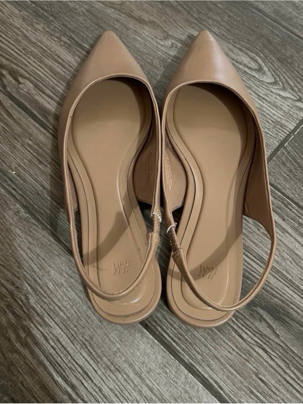 H&M Pointed Toe Slingback Flats